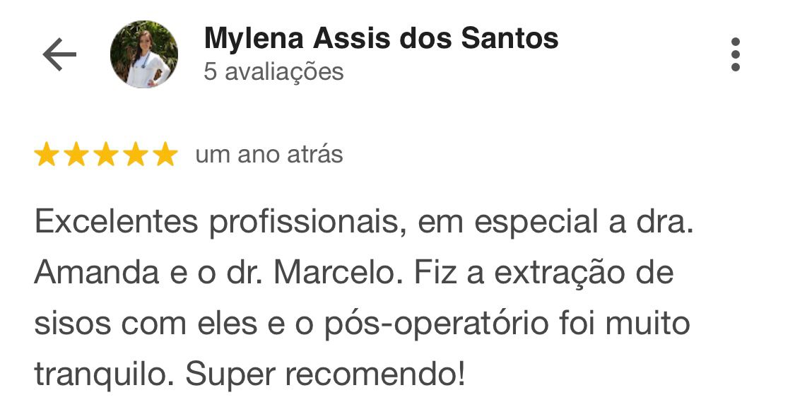 Avaliação de Mylena Assis dos Santos