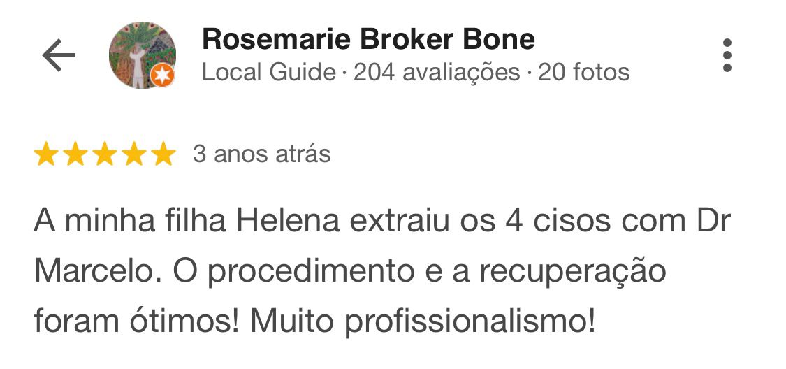 Avaliação de Rosemarie Broker Bone