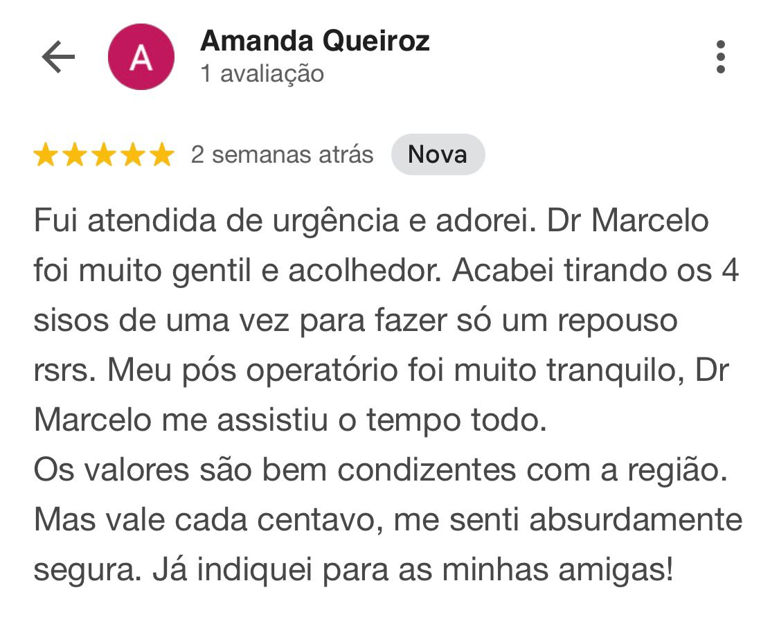 Avaliação de Amanda Queiroz